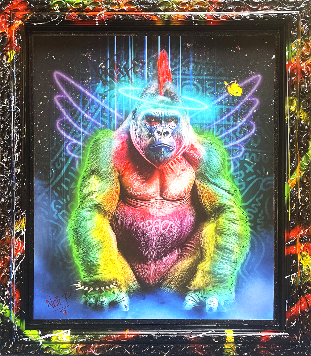 Neil Pengelly - 'Urban Gorilla' - Framed Original Artwork