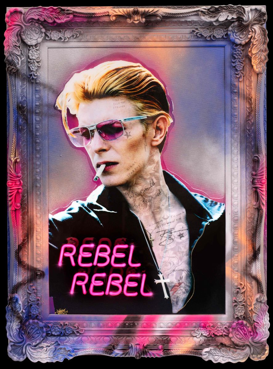 Ghost - 'Rebel Rebel' - Framed Original Artwork