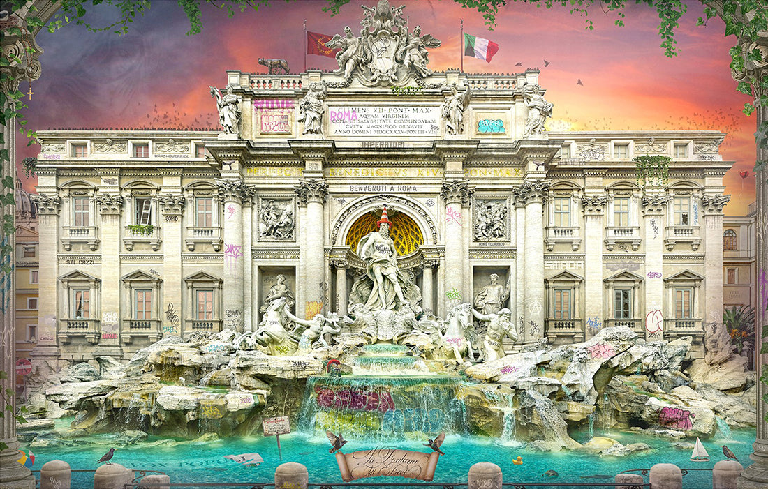 JJ Adams - 'La Fontana Di Trevi' - Framed Limited Edition