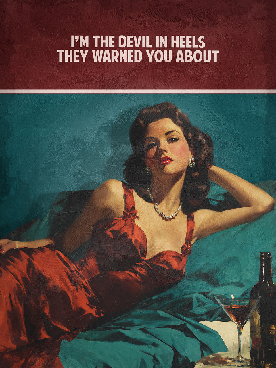 Sam Wolfe - 'The Devil In Heels' - Framed Studio Original Artwork