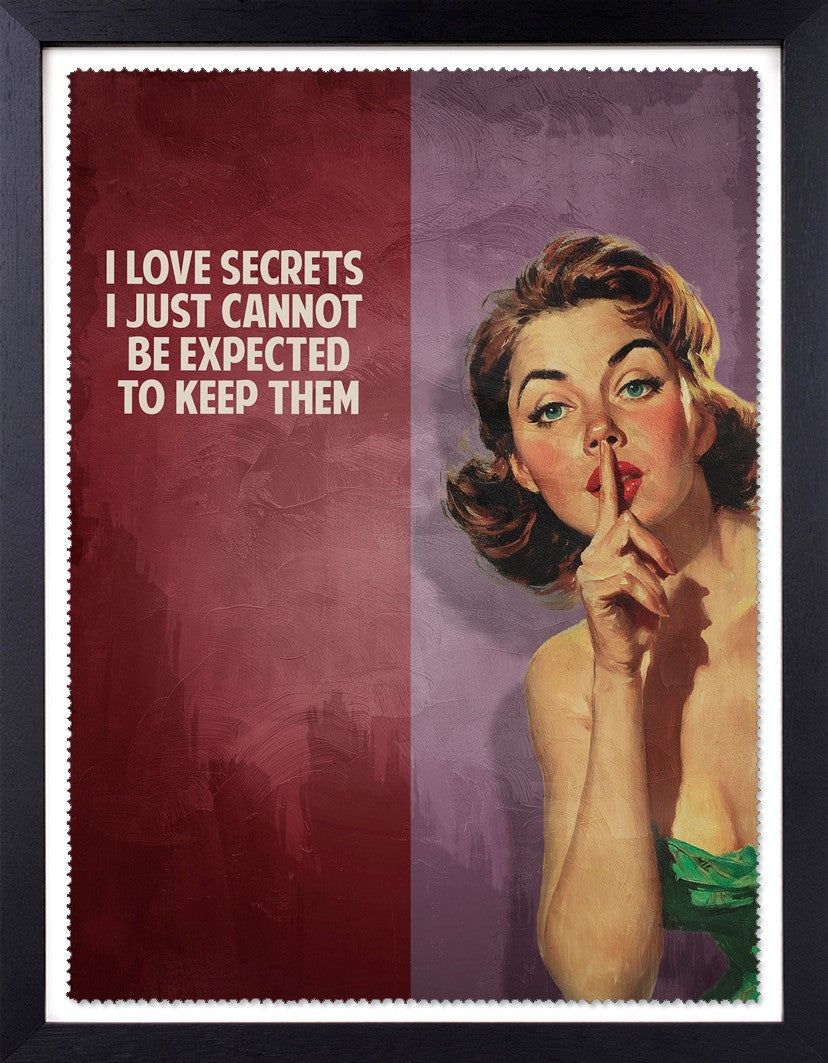 Sam Wolfe - 'I Love Secrets' - Framed Limited Edition