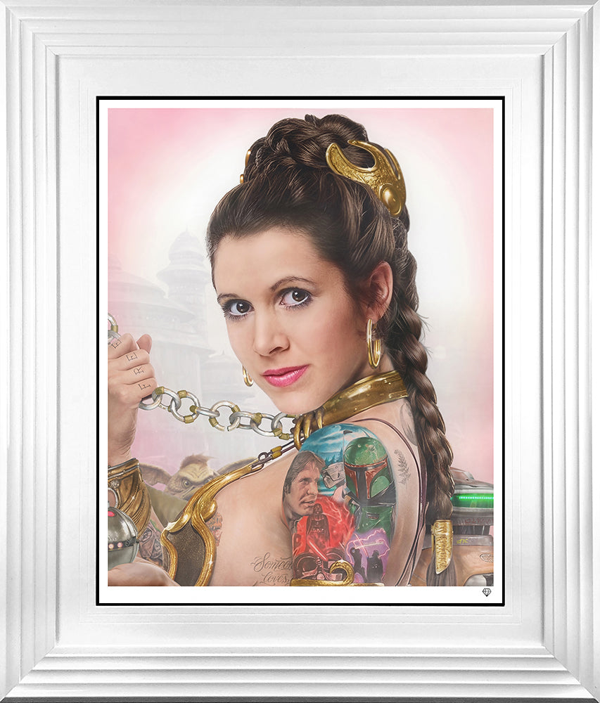 JJ Adams - 'Slave Leia Tattoo' - Framed Limited Edition