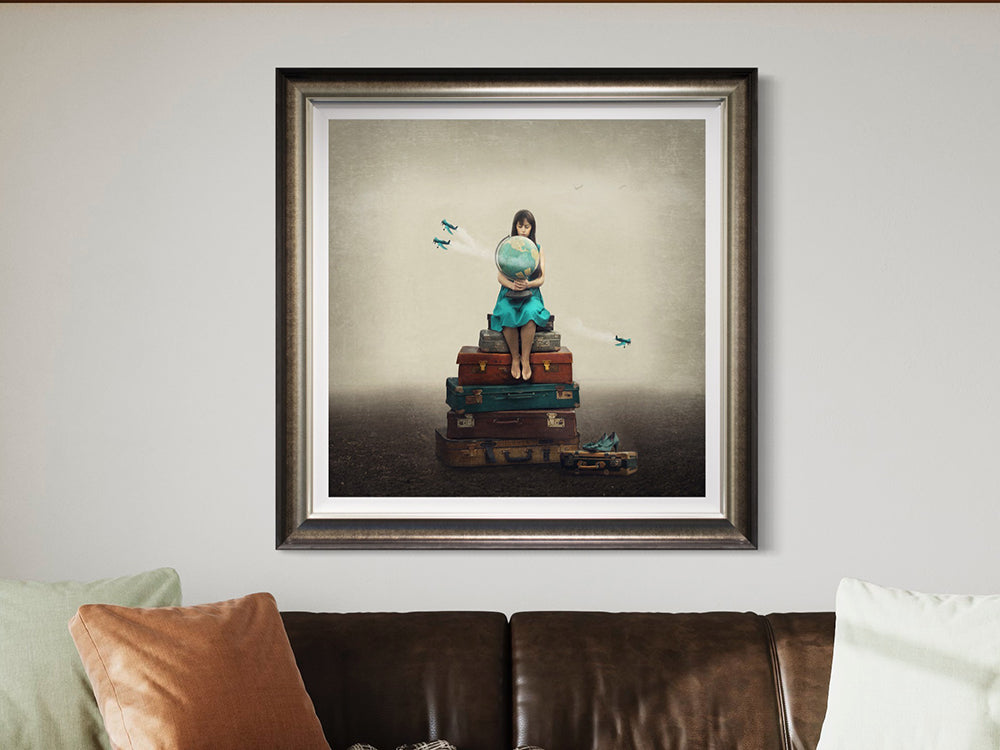 Michelle Mackie - 'Whole World, In Her Hands' - Framed Limited Edition Art