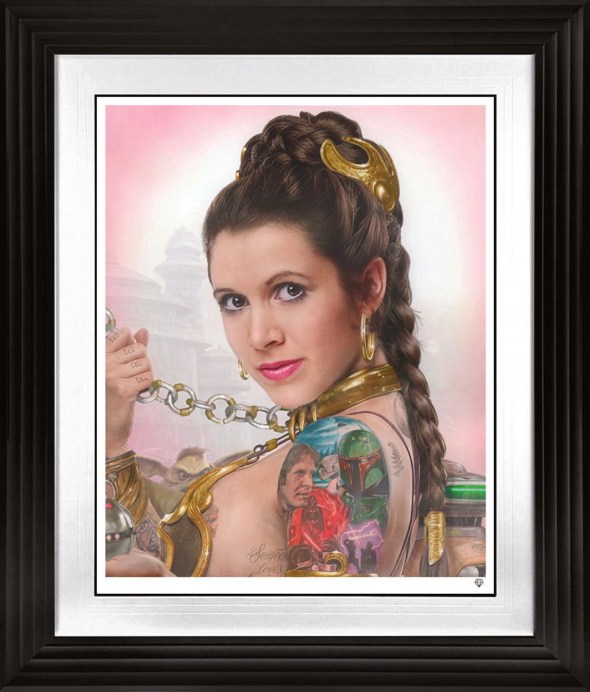 JJ Adams - 'Slave Leia Tattoo' - Framed Limited Edition