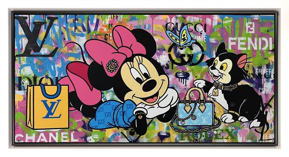 Emily Crook - 'I Love Shopping' - Framed Original Art