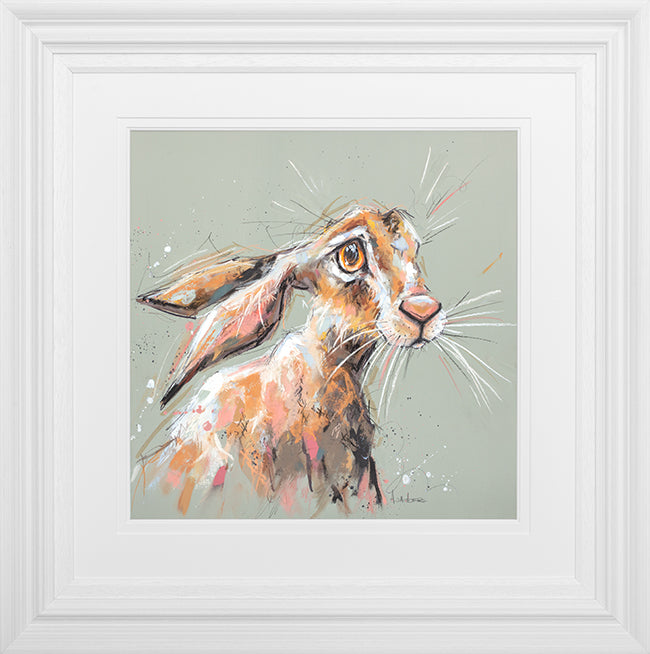 Ashley Saunders -  'Hetty Hare' - Framed Original Art