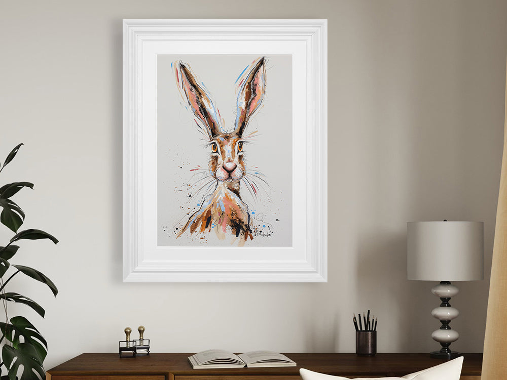 Ashley Saunders -  'Wild & Watching' - Framed Original Artwork