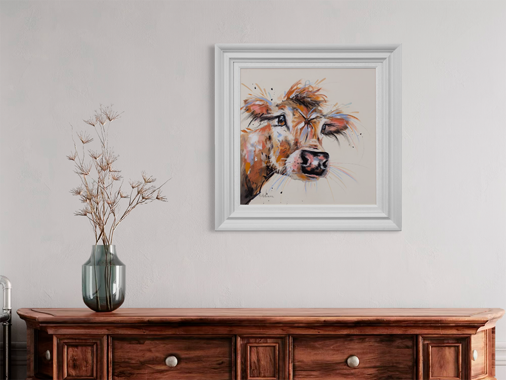 Ashley Saunders -  'Dairy Queen' - Framed Original Artwork
