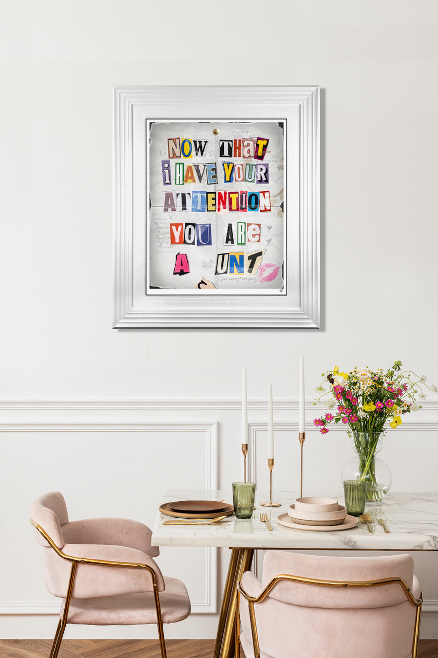 JJ Adams - 'The Ransom Note' - Framed Limited Edition