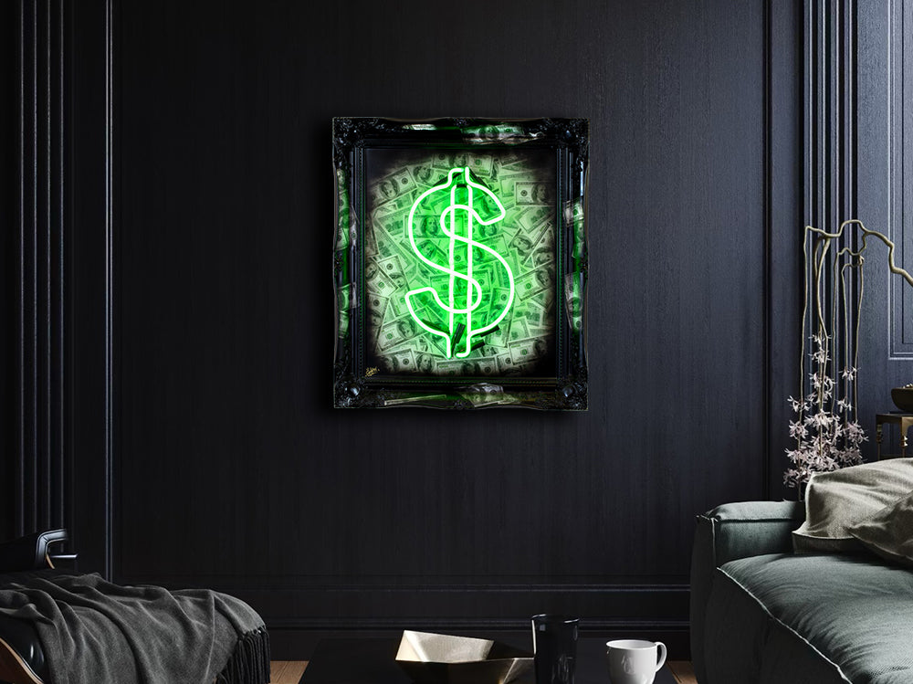 Ghost - 'In Cash We Trust - Ghost Lite Collection' - Framed Original Artwork