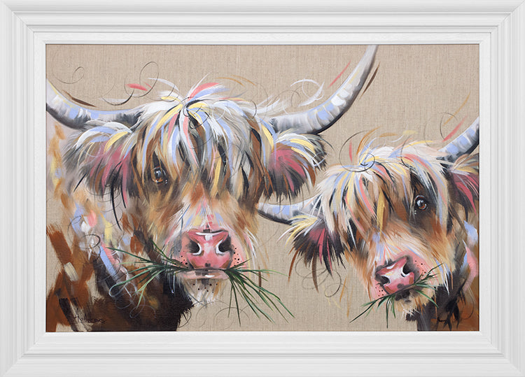 Ashley Saunders -  'Lunch In The Highlands' - Framed Original Artwork