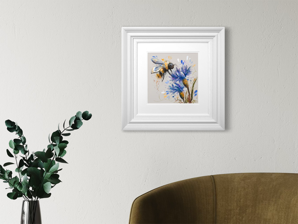 Ashley Saunders -  'Buzz & Bloom' - Framed Original Artwork