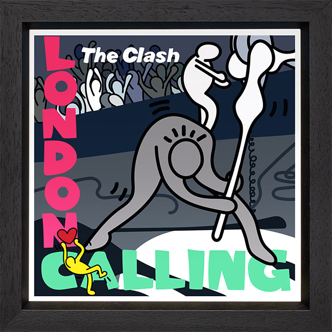 TBOY - 'London Calling (The Clash)' - Keith Haring 12" Album Series - Framed Limited Edition