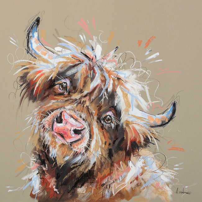 Ashley Saunders -  'Wild N Wooly' - Framed Original Artwork