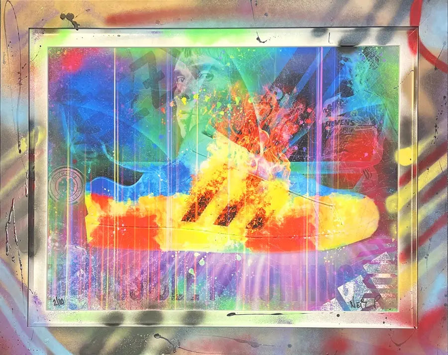 Neil Pengelly - 'Impossible Is Nothing - Adidas'- Framed Limited Edition Print