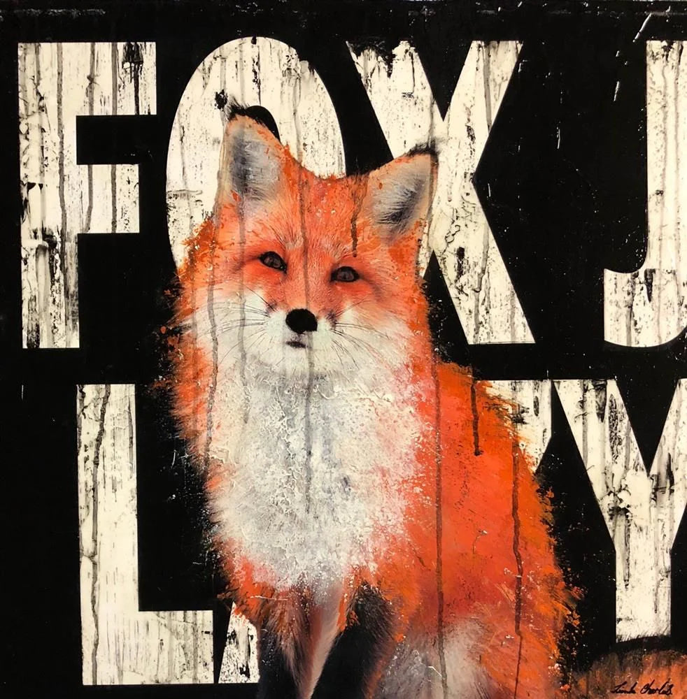 Linda Charles - 'Foxy Lady' - Framed Original Art