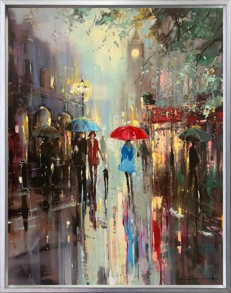 Ewa Czarniecka - 'London City Life' - Framed Limited Edition