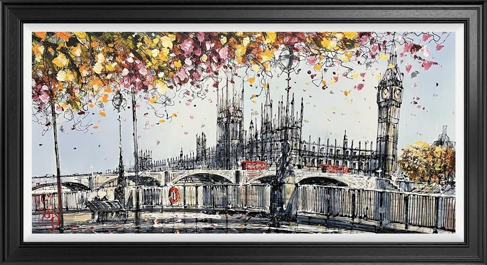 Nigel Cooke - 'Romance On The Riverside' - Framed Limited Edition Canvas