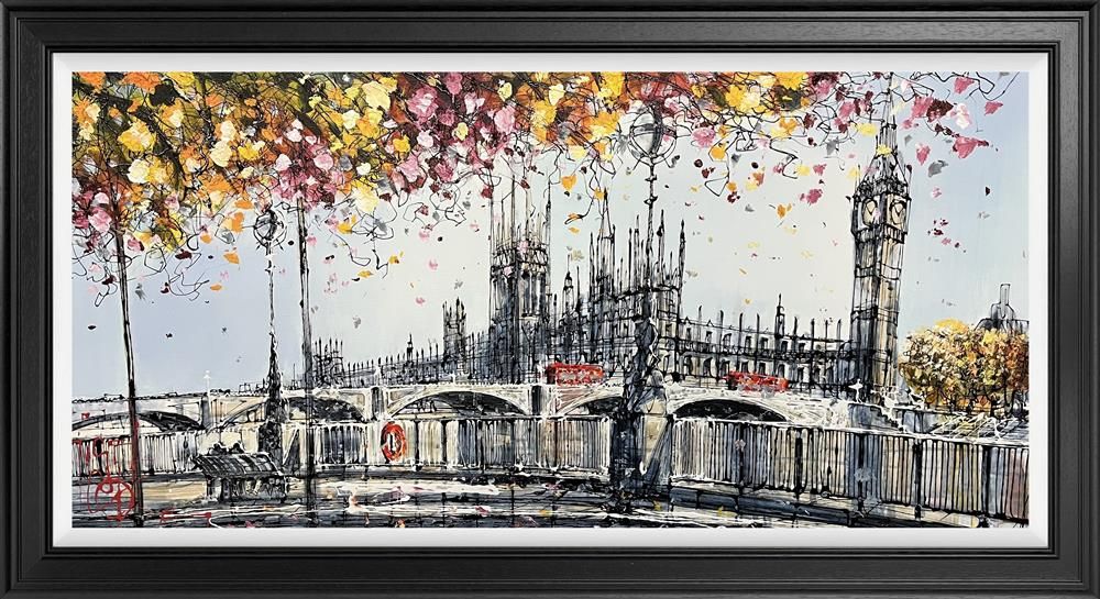 Nigel Cooke - 'Romance On The Riverside' - Framed Limited Edition Canvas