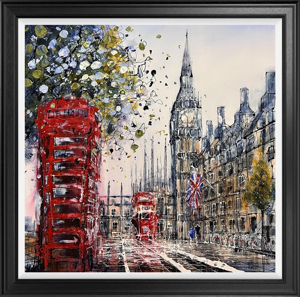 Nigel Cooke - 'Calling Westminster' - Framed Limited Edition Canvas