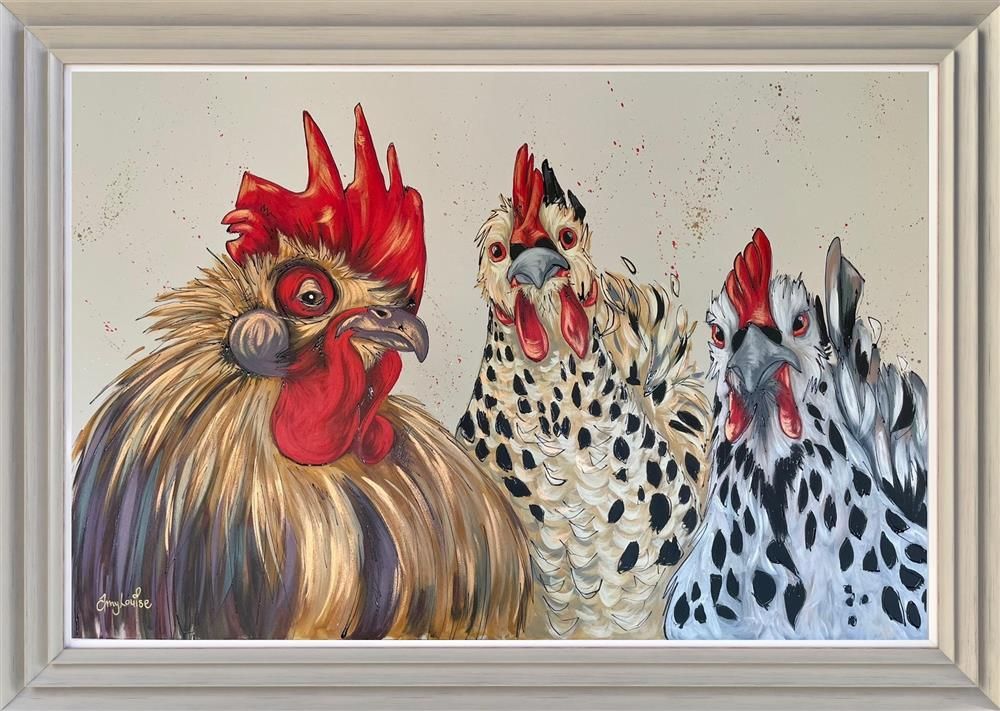Amy Louise - 'Who Rules The Roost' - Framed Original Art
