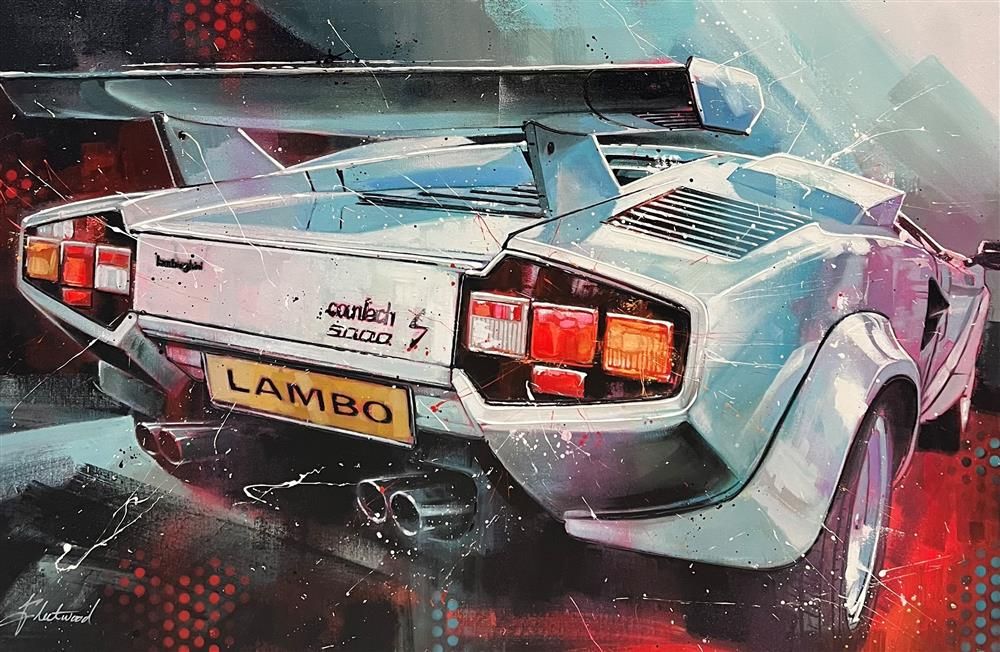 Fleetwood - 'Lamborghini Countach' - Framed Original Art