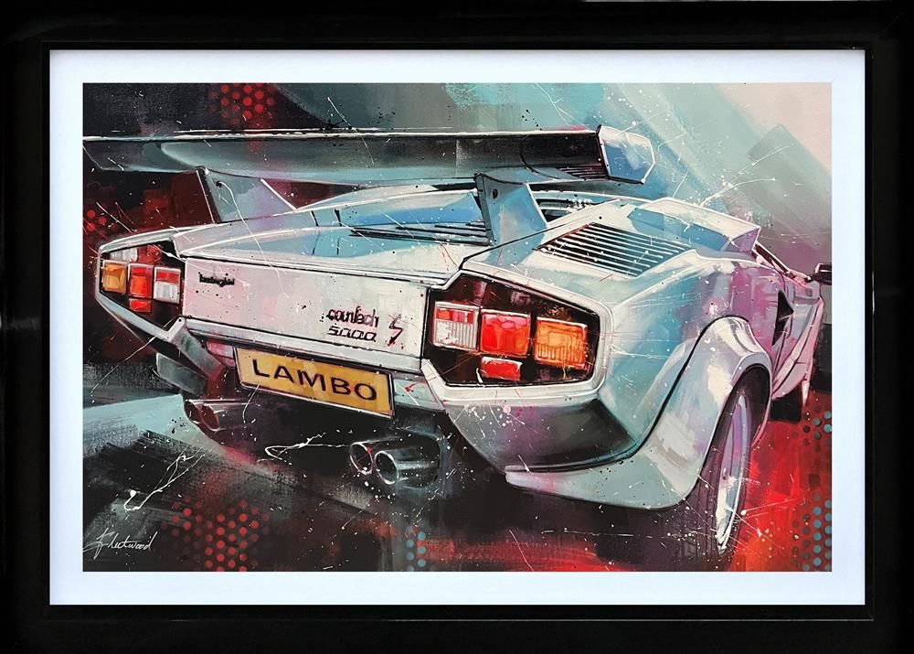 Fleetwood - 'Lamborghini Countach' - Framed Original Art