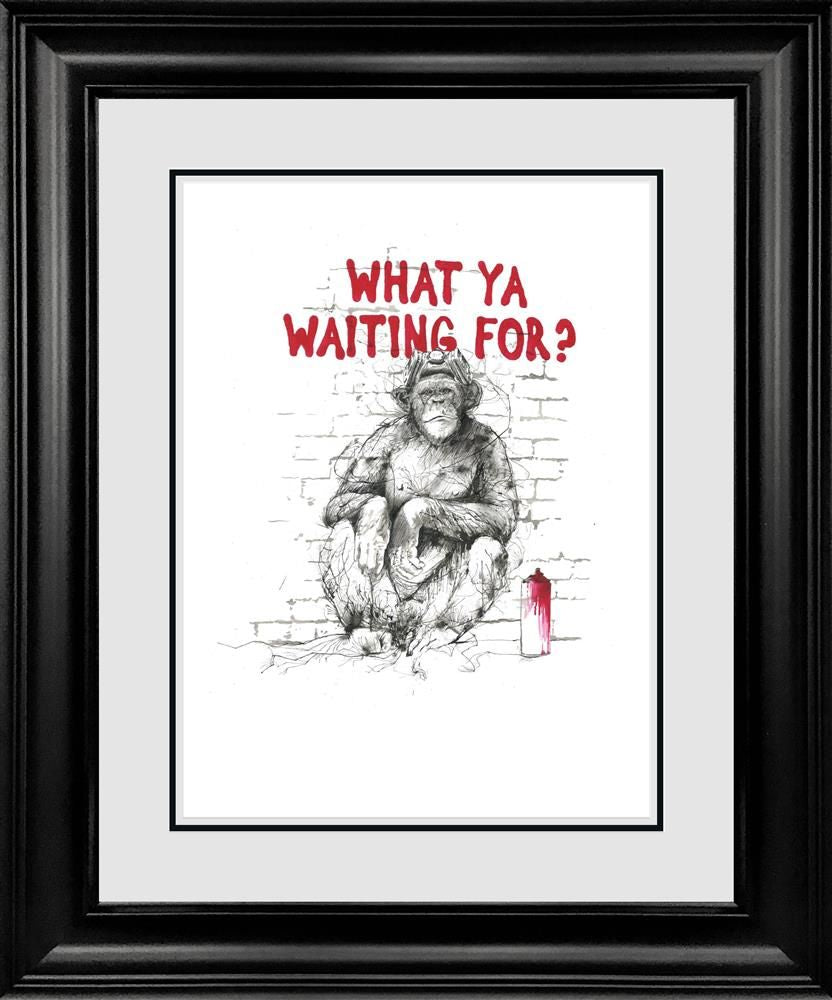 Scott Tetlow - 'What Ya Waiting For?' - Framed Original Art