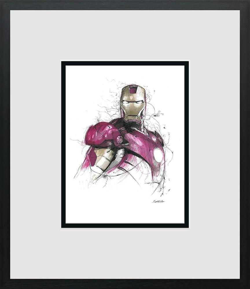 Scott Tetlow - 'Iron Man' - Miniature - Framed Limited Edition Print