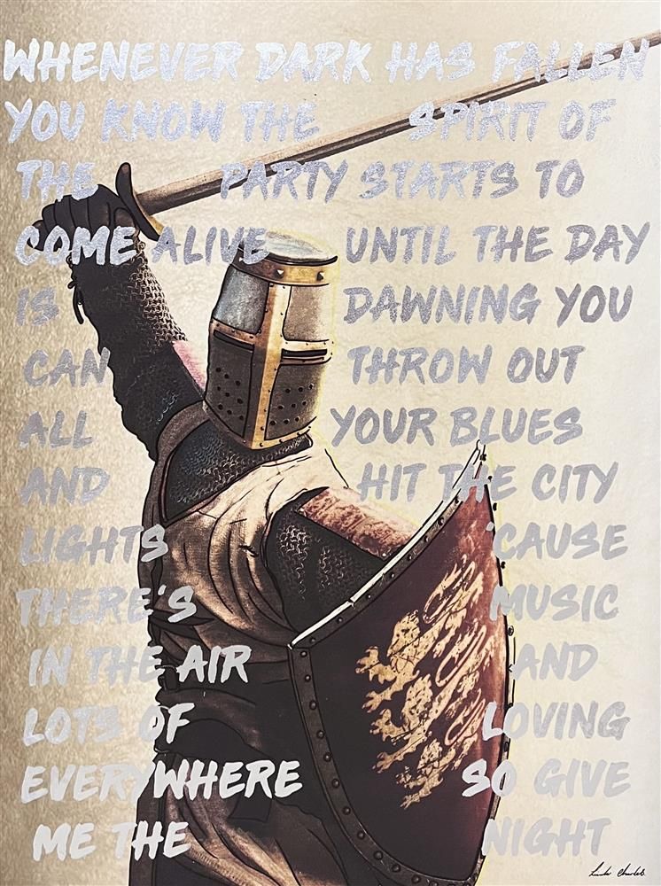 Linda Charles - 'Give Me The Night - Crusades/Bensen' - Framed Original Artwork