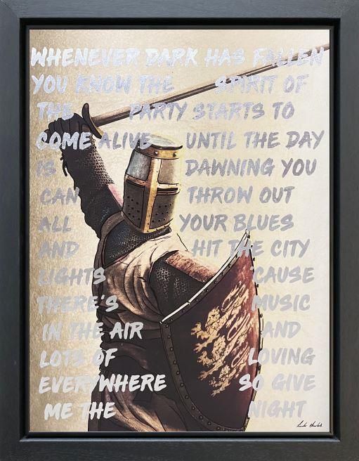 Linda Charles - 'Give Me The Night - Crusades/Bensen' - Framed Original Artwork