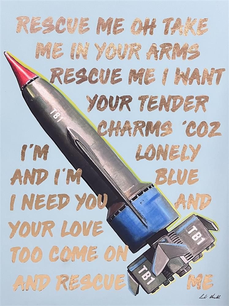 Linda Charles - 'Rescue Me - Franklin/Thunderbirds ' - Framed Original Artwork