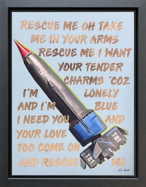 Linda Charles - 'Rescue Me - Franklin/Thunderbirds ' - Framed Original Artwork