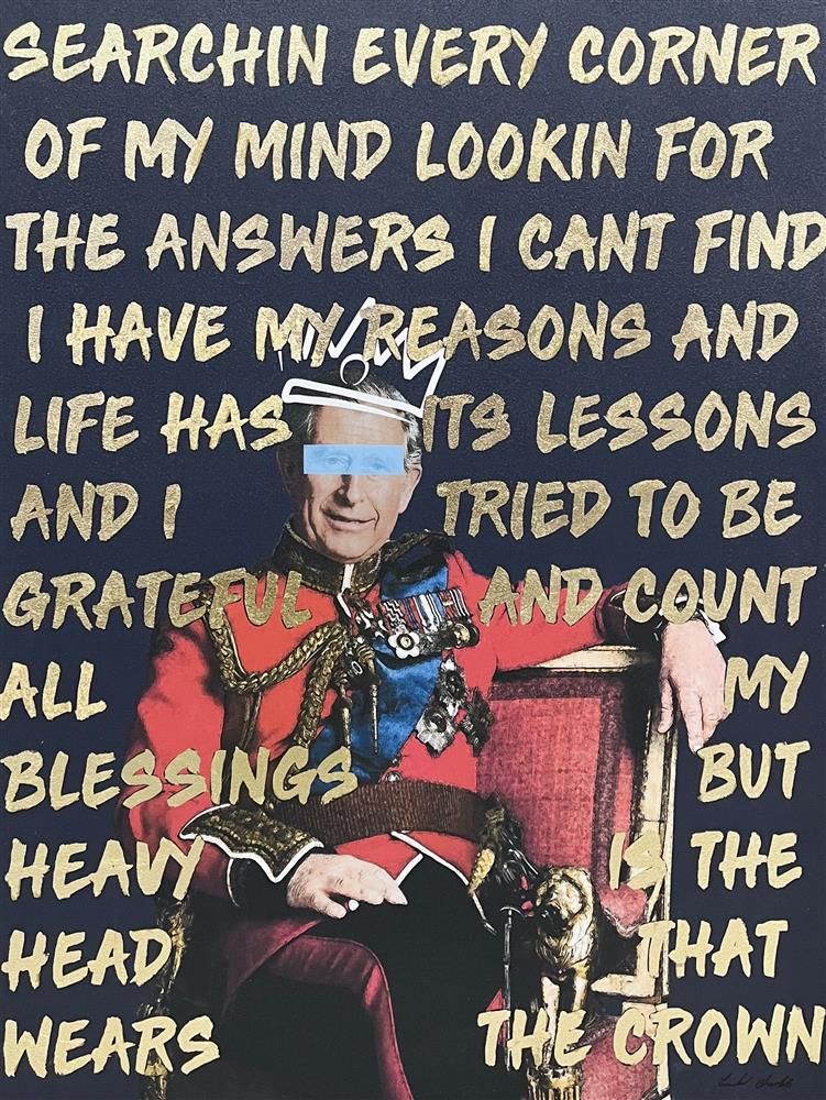 Linda Charles - 'Crown- King Charles/Stormzy' - Framed Original Artwork