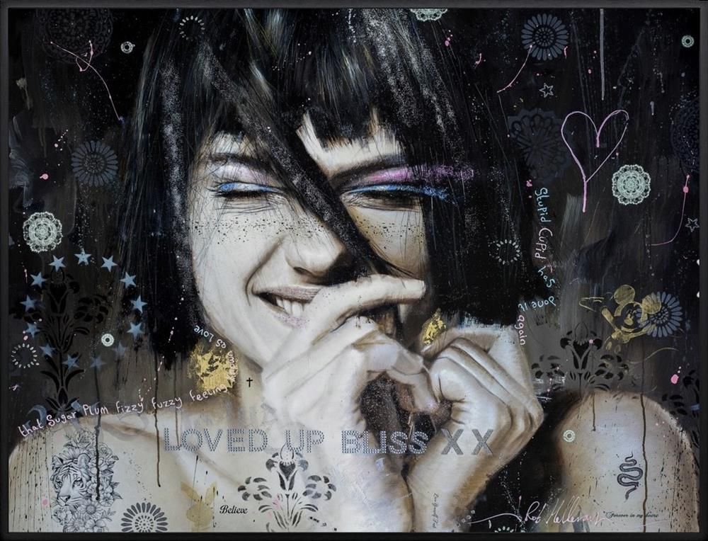 Rob Hefferan- 'That Sugar Plum Fizzy Fuzzy Feeling Also Known As Love' - Framed Original Artwork