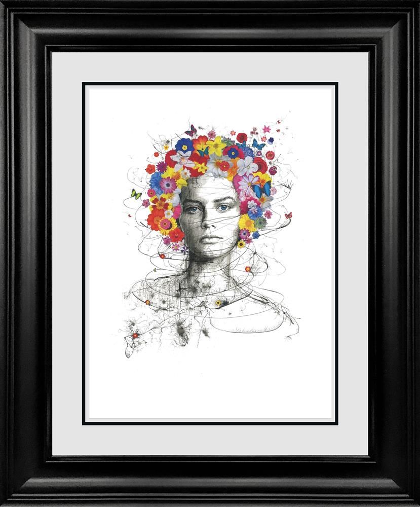 Scott Tetlow - 'Flower Girl' - Framed Original Art