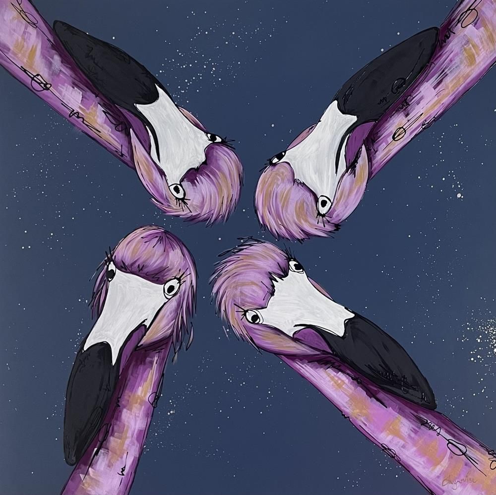 Amy Louise - 'Starry Night Reflections' - Framed Original Art