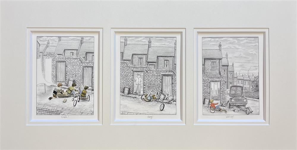 Leigh Lambert - 'Crash, Bang, Wallop!' - Sketch Deluxe' - Framed Edition