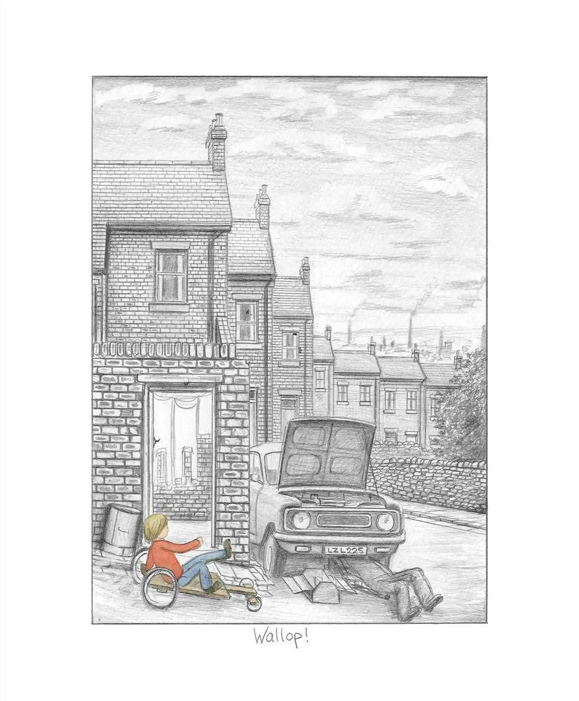 Leigh Lambert - 'Wallop!' - Sketch' - Framed Limited Edition