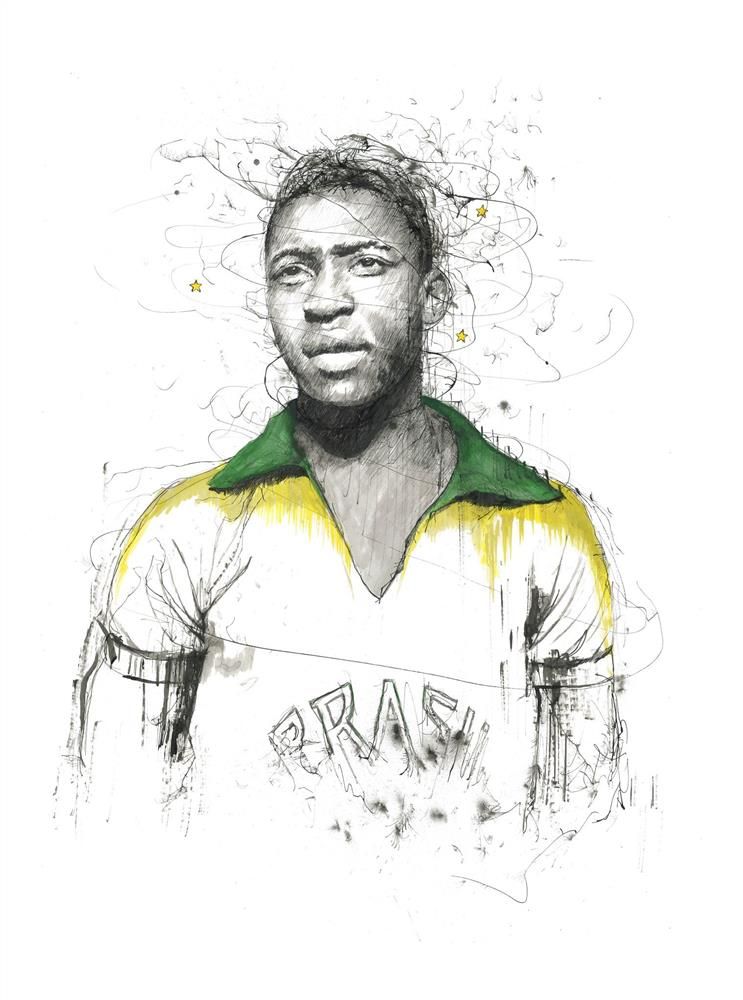 Scott Tetlow - 'Pele' - Framed Original Art
