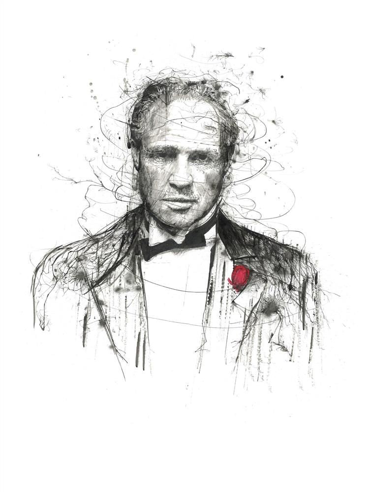 Scott Tetlow - 'The Godfather' - Framed Original Art