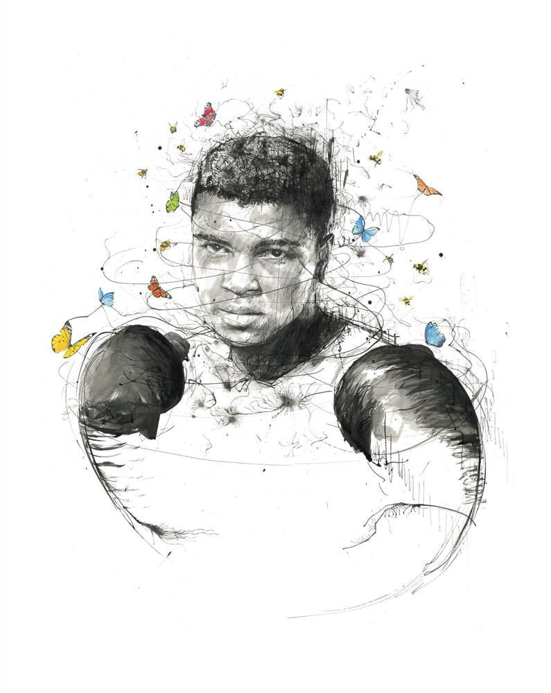 Scott Tetlow - 'Sting Like A Bee' - Framed Original Art