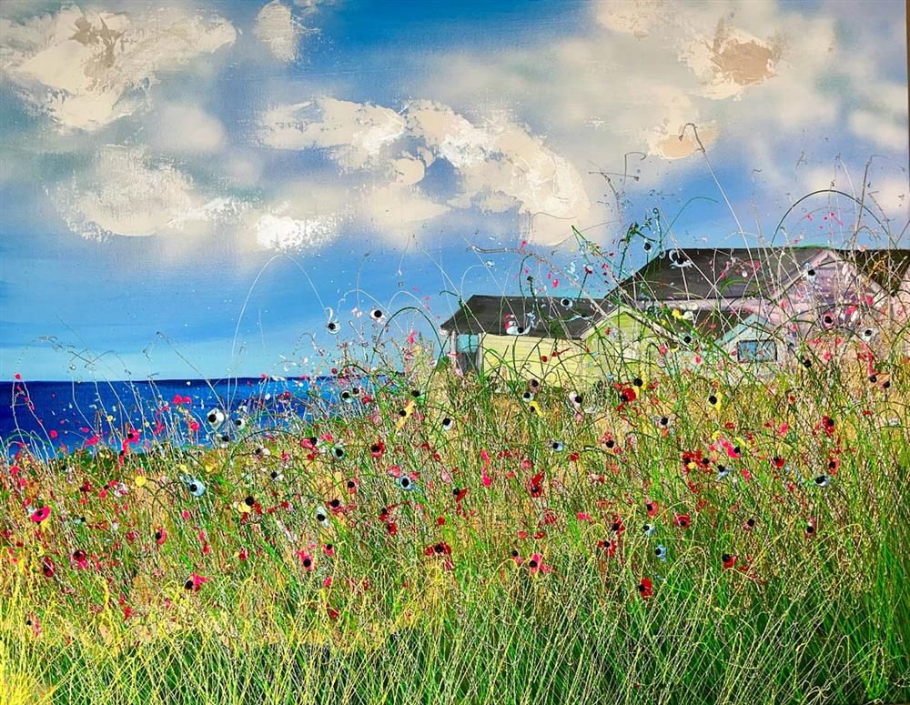 Lisa Pang- 'Behind The Dunes' - Framed Original Artwork