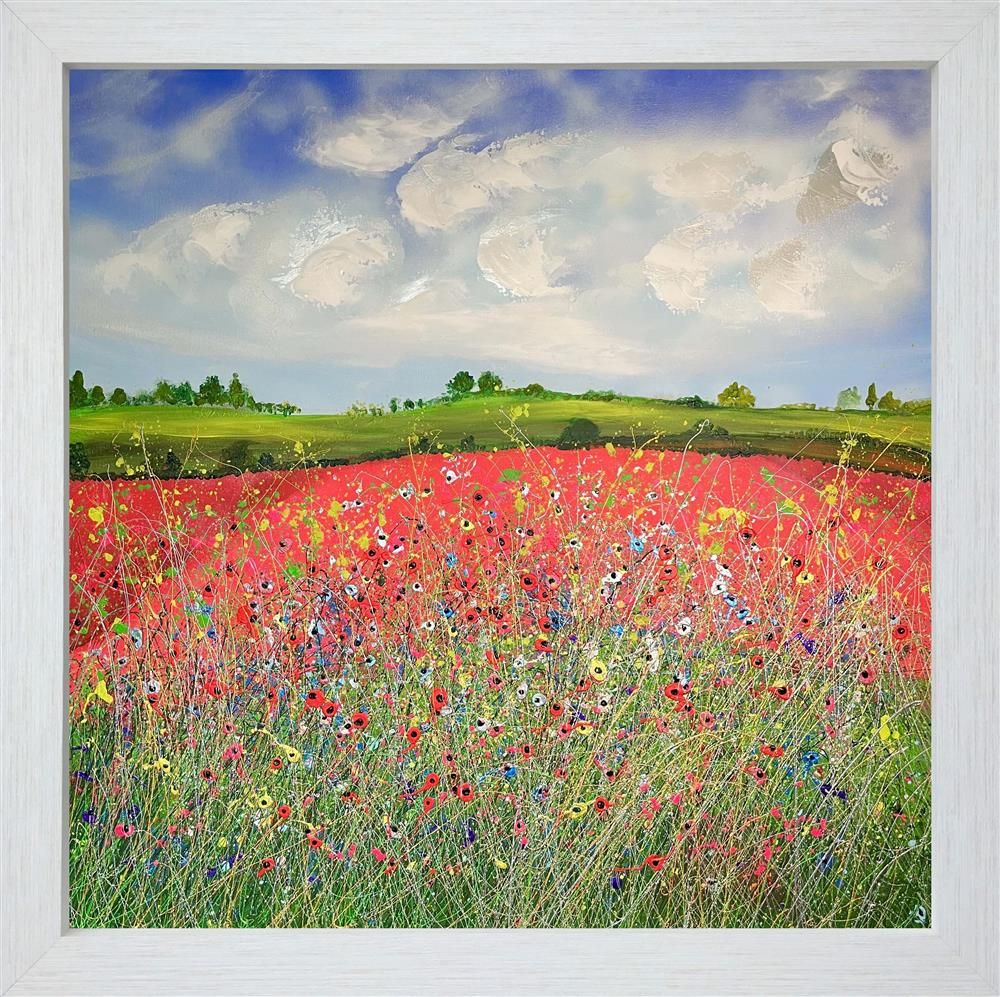 Lisa Pang- 'Flower Field' - Framed Original Artwork