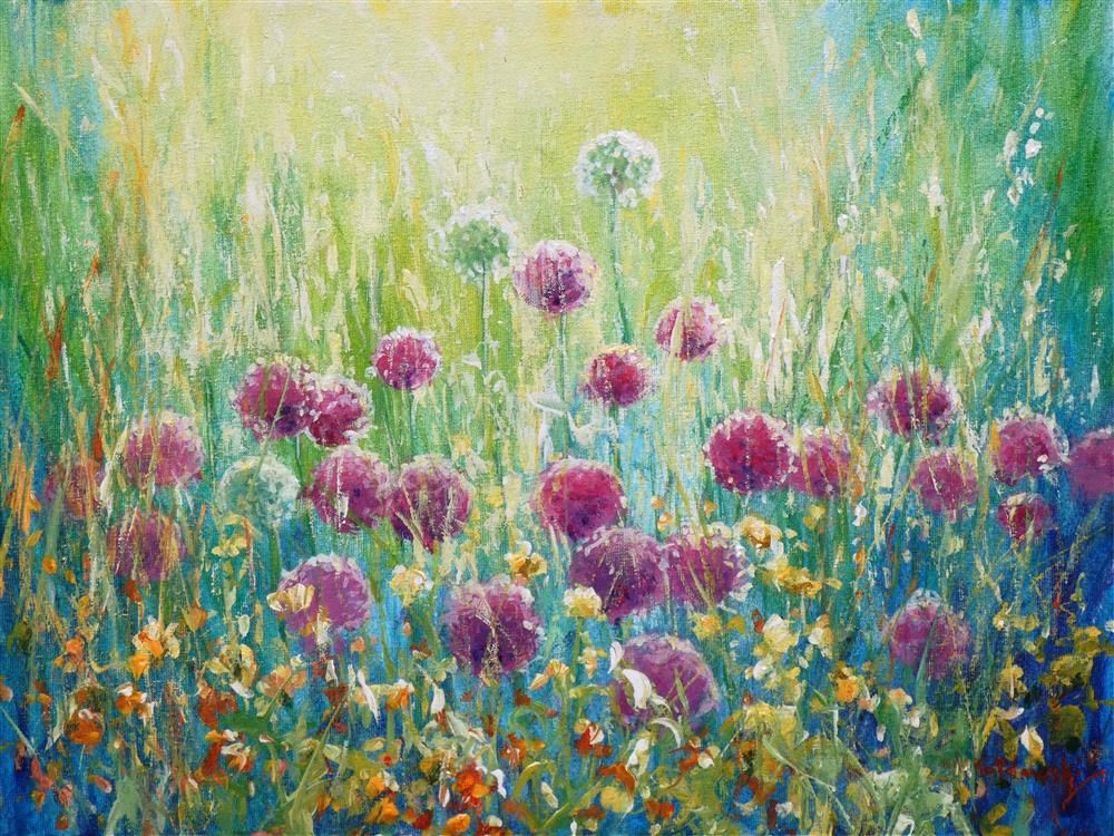 Mariusz Kaldowski - 'Alium Extravaganza' - Framed Original Art