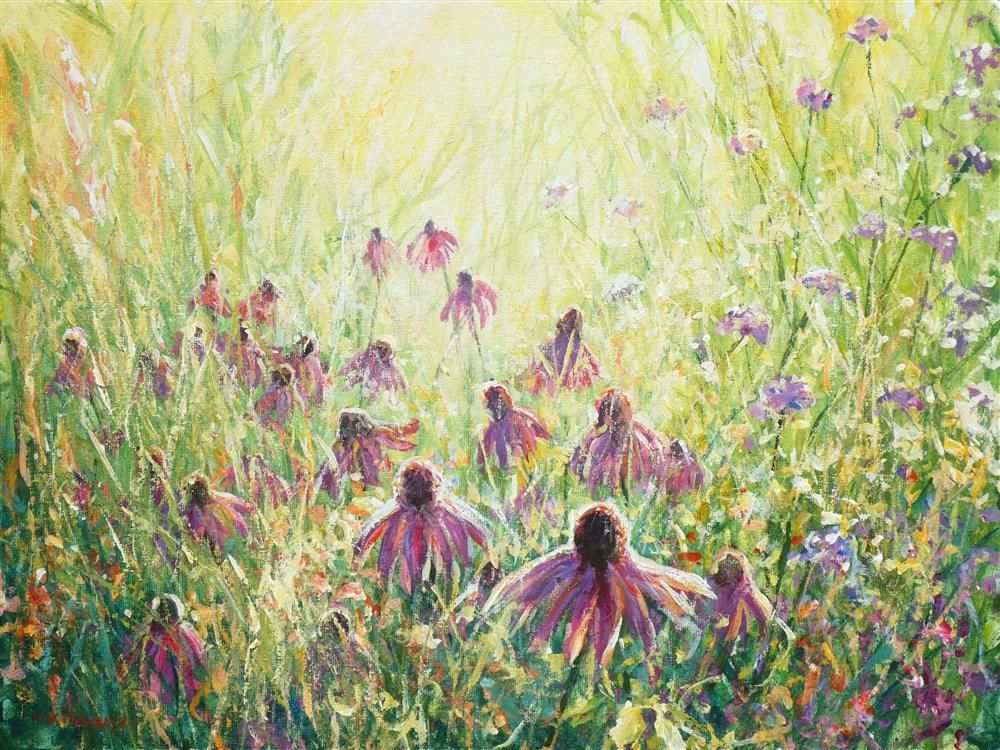 Mariusz Kaldowski - 'Song Of Echinacea' - Framed Original Art