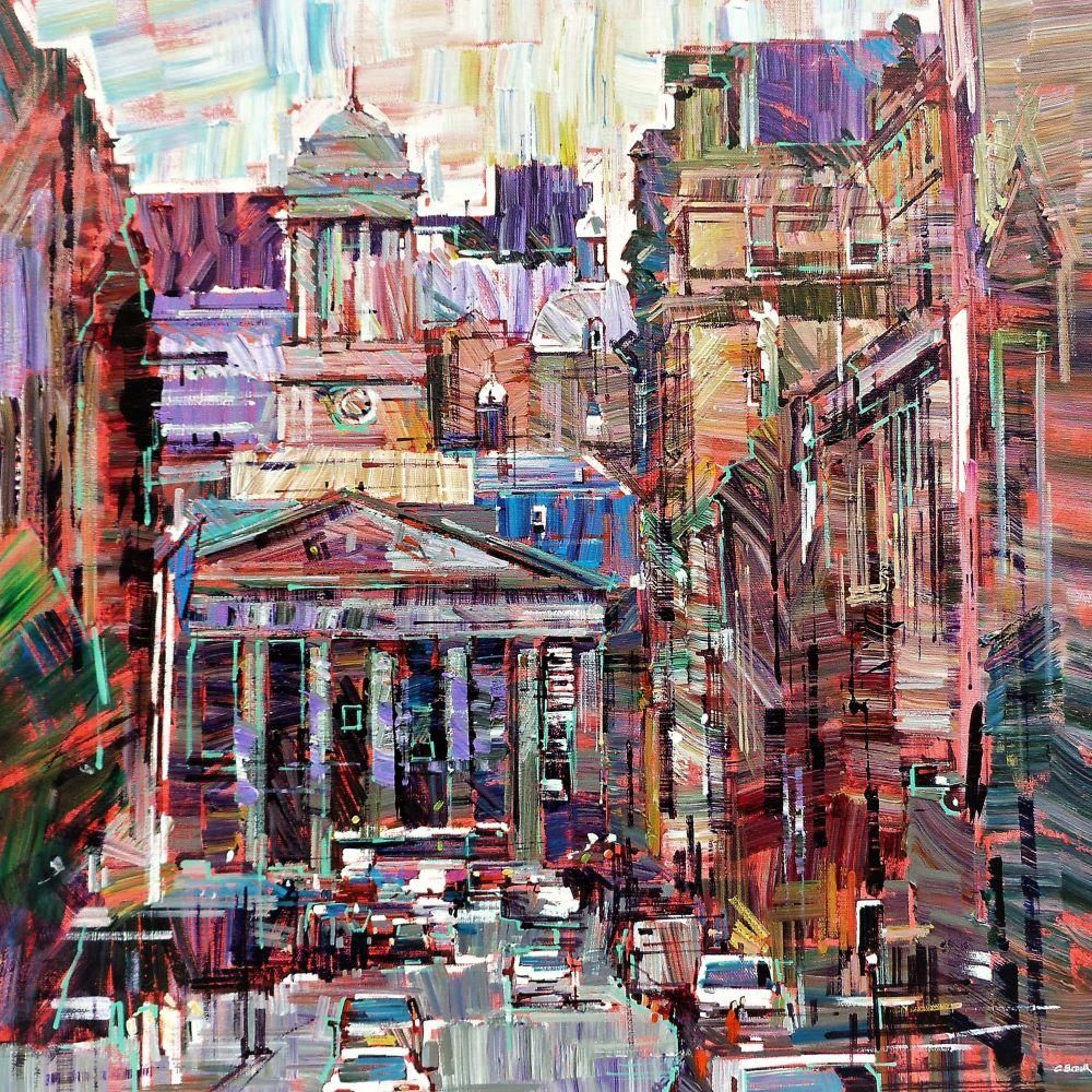 Colin Brown - 'Glasgow Streets' - Framed Original Art