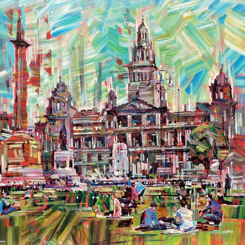 Colin Brown - 'The City Of Glasgow' - Framed Original Art