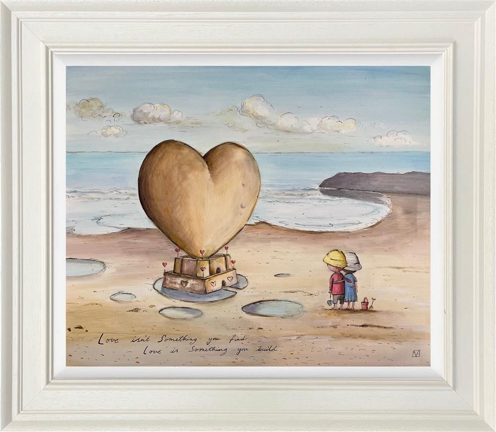 Michael Abrams - 'Love Is Something You Build' - Framed Original Art