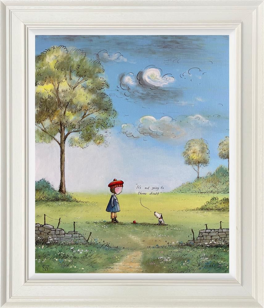 Michael Abrams - 'Not Going To Throw Itself' - Framed Original Art